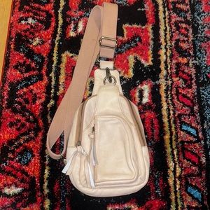 Free people faux leather sling bag